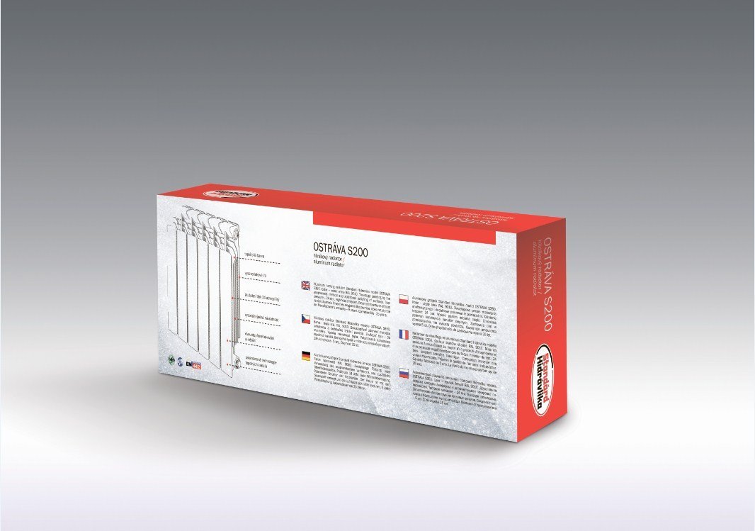 Алюминиевый радиатор Standard Hidravlika Ostrava S200 10 секций фото3