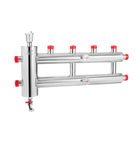 Гидравлический разделитель с воздухоотводчиком, совмещенный с коллектором 2+1 выхода VIEIR VHSC25-2.1