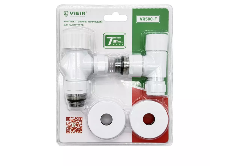 Комплект терморегулирующий осевой белый 1/2" VIEIR VR500-F фото1