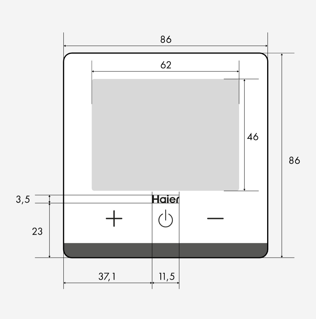 Термостат комнатный Haier Ecoheat RT-i (GE0Q6LE0CRU) проводной фото6