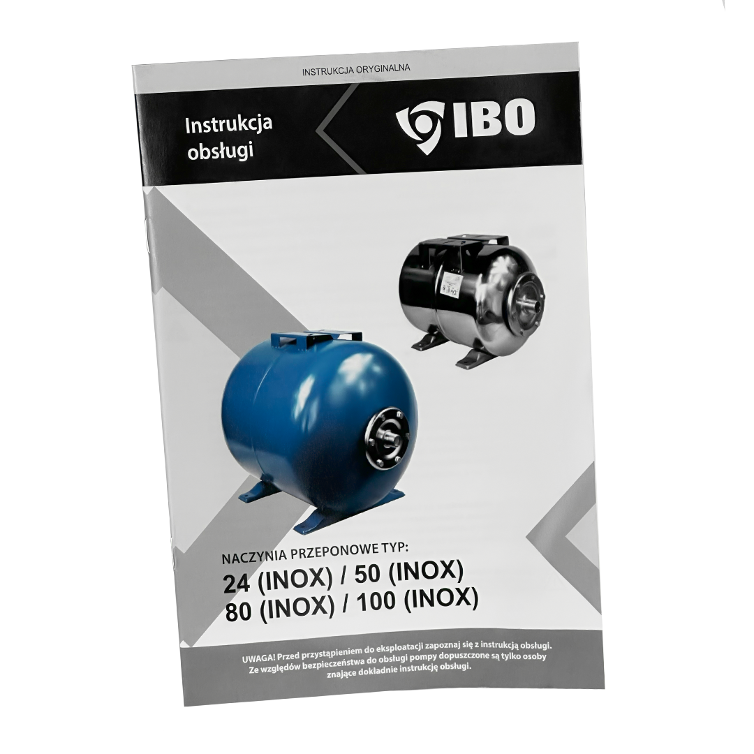 Гидроаккумулятор для воды горизонтальный IBO H 100 л фото8