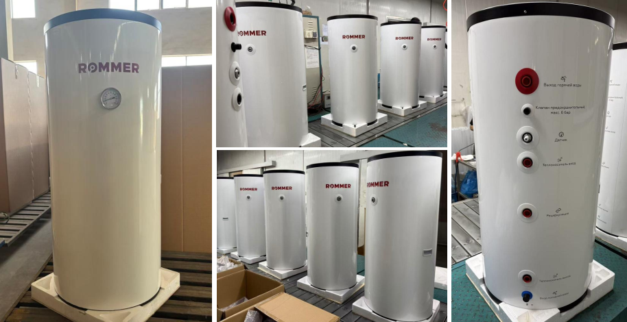 Бойлер косвенного нагрева напольный ROMMER RWH 200 арт. RWH-2110-000200 фото4