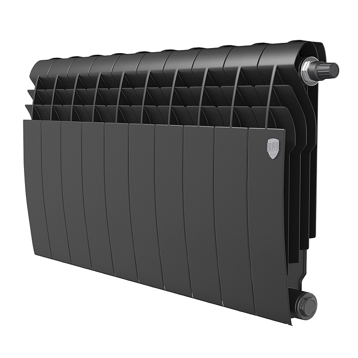Радиатор биметаллический Royal Thermo BiLiner 350 /Noir Sable VDR - 10 секц. (черный) фото1