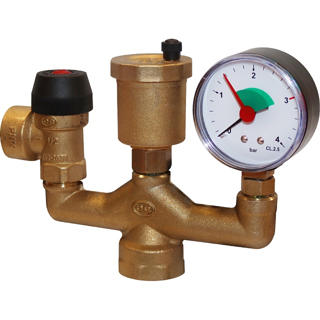 Группа безопасности котла (до 50 кВт) (без теплоизоляции) STOUT (SVS-0040-015025) фото1