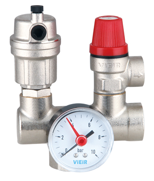 Группа безопасности котла проходная 3 bar VIEIR AQ1124 фото1