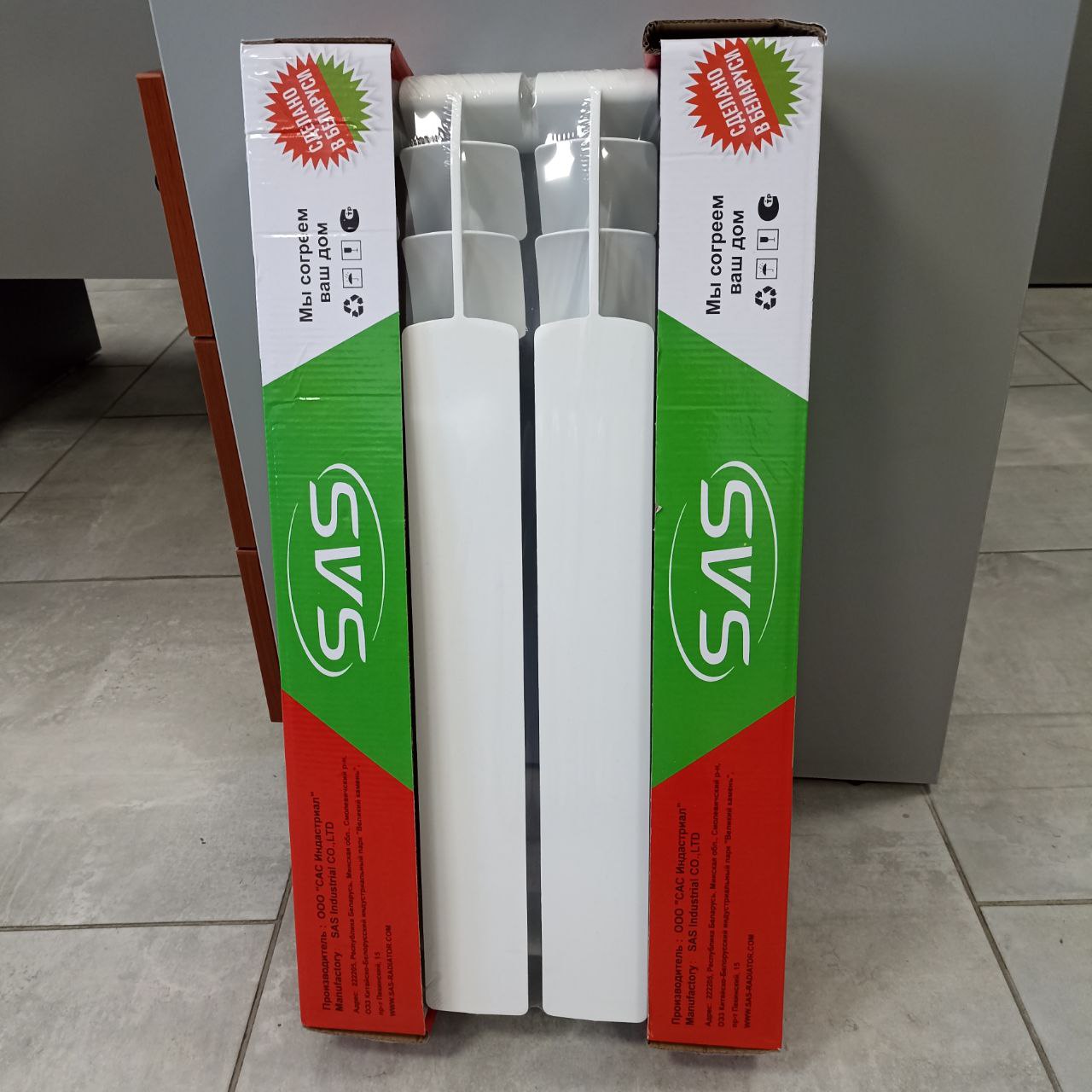 Радиатор алюминиевый 500/95, 10 секций SAS (S500F2) фото5