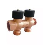 Коллектор водоразборный 3/4" х 3/4 с регулировочными вентилями Vieir VR507 - 2 выхода