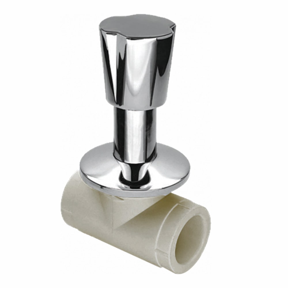 Кран ПП вентильный под штукатурку 32 мм Aquapipe фото1