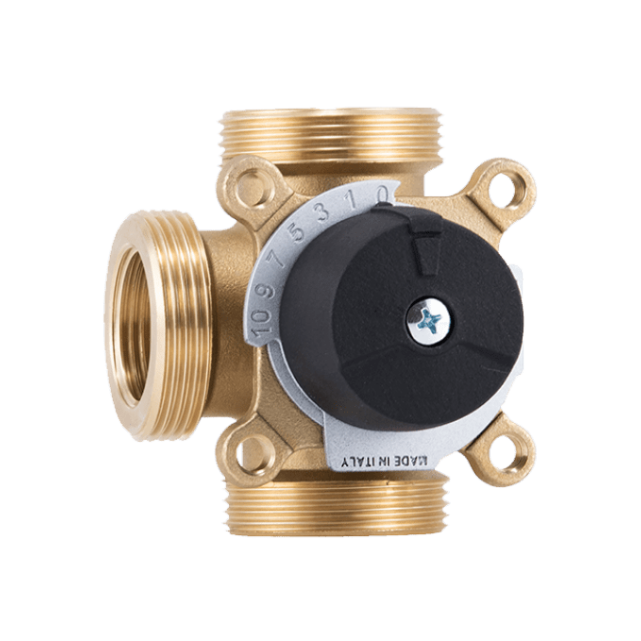 Трехходовой смесительный клапан Barberi 46103200MD с наружной резьбой НР 1 1/4"  kvs - 8 фото1