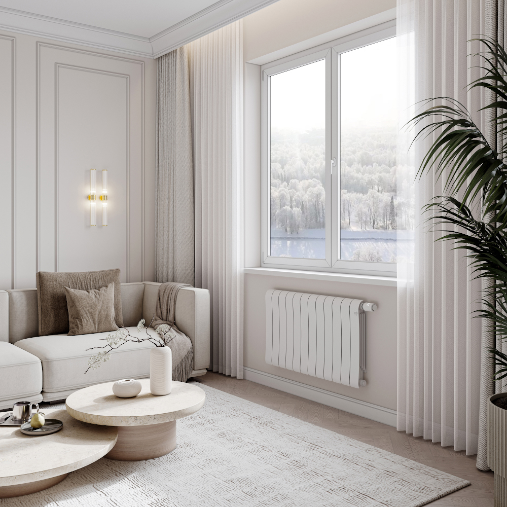 Радиатор биметаллический Royal Thermo Infinity 500 Bianco Traffico - 4 секции(белый) фото5