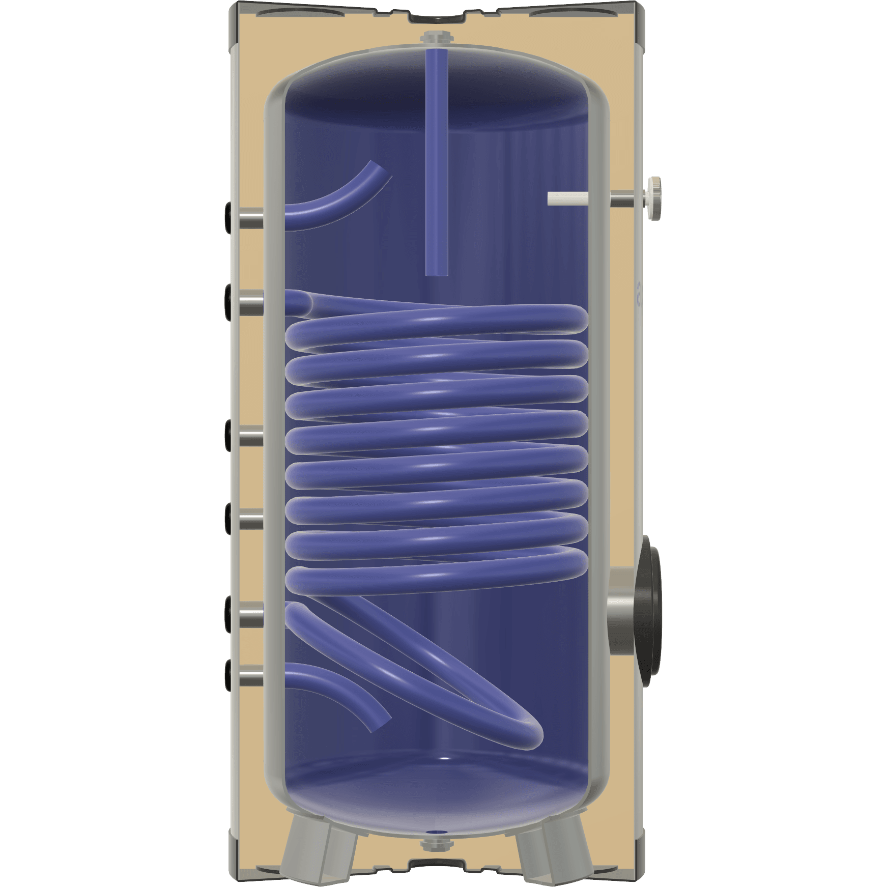 Бойлер косвенного нагрева Vessen WBT 200 литров фото2