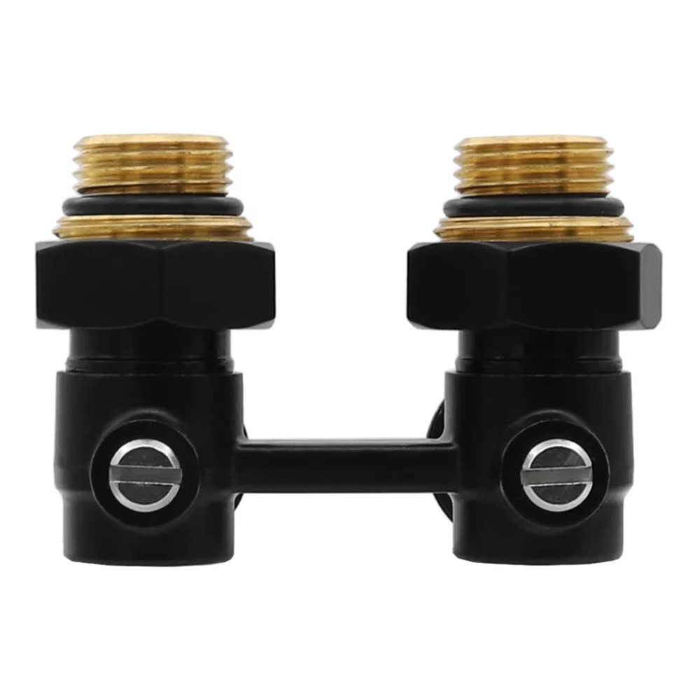 Узел угловой для радиаторов нижнего подключения “Мультифлекс” угловой, черный VR309-C бинокль фото2