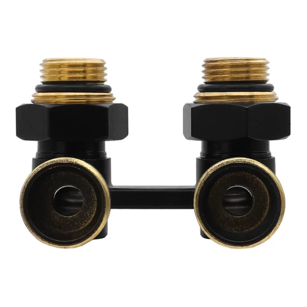 Узел угловой для радиаторов нижнего подключения “Мультифлекс” угловой, черный VR309-C бинокль фото4