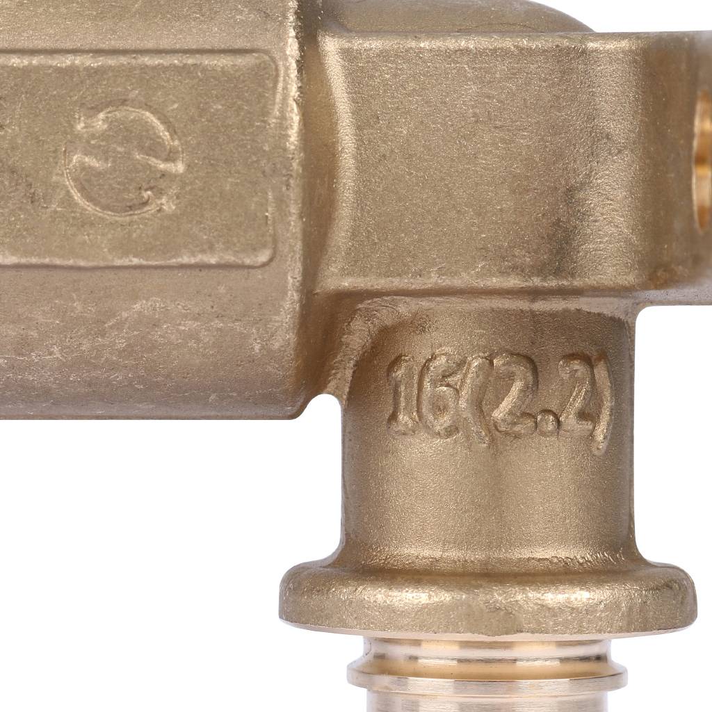 Угольник настенный с креплением STOUT 16x1/2" для труб из сшитого полиэтилена аксиальный длинным нарезным патрубком, SFA-0032-001612 фото8