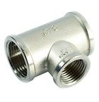 Тройник переходной ВР 3/4" x 1/2" x 3/4" латунный никелированный General Fitings арт. 270013N050405A