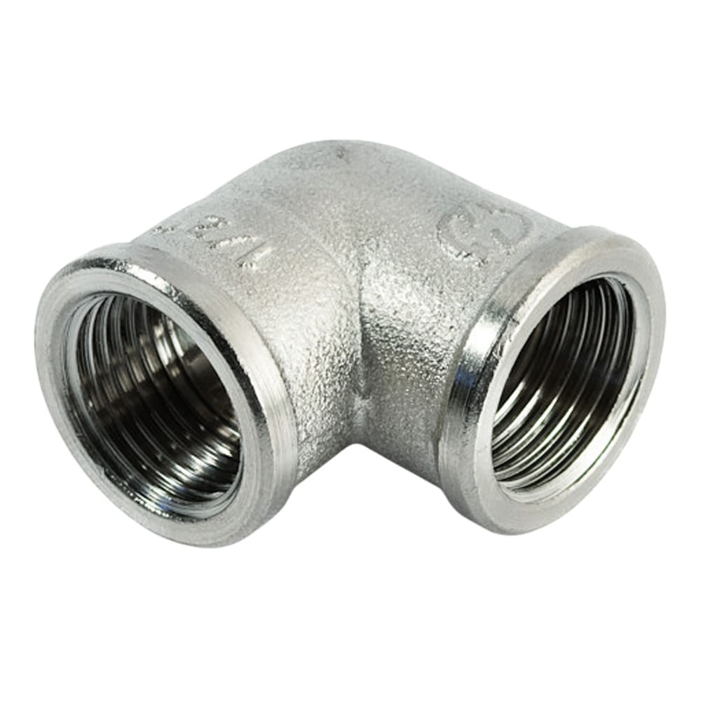 Угол латунный ВР 1" General Fittings (270025N101000A) никелированный фото1