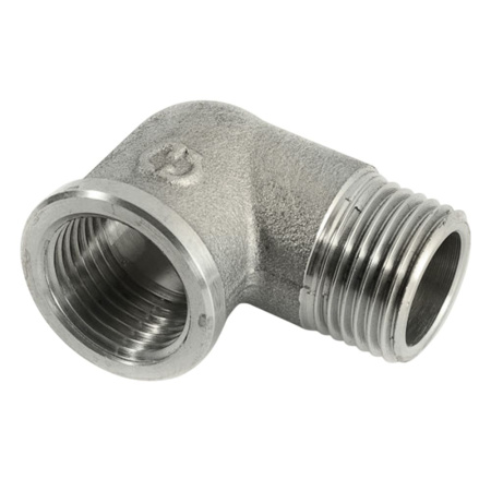 Угол латунный ВР/НР 1/2" General Fittings (2700F8N040400A) никелированный фото1