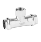 Тройник с переходом на ВР 22×1/2″×22 из нержавеющей стали VIEIR VER-PRO VPTF22322