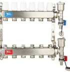 Коллектор из нержавеющей стали без расходомеров VIEIR 1"x3/4" VR115A-04 (4 выхода)