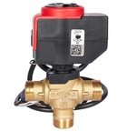 Трехходовой зональный клапан, сервопривод 230V STOUT с кабелем 1 метр, НР 3/4, SVM-0170-300020