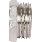 Заглушка латунная НР 1" General Fittings никелированная