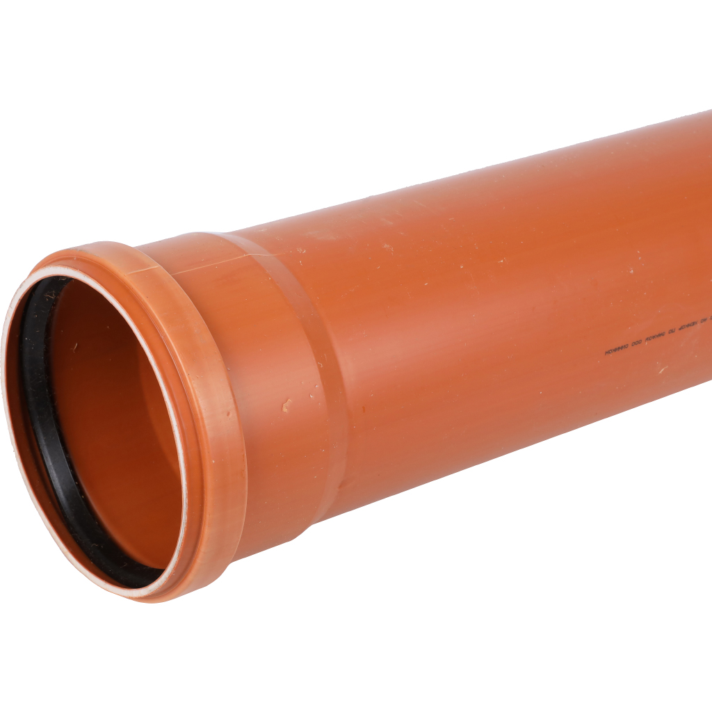 Труба канализационная наружная НПВХ SN2 160х3,2х1000 (ХЕМКОР) фото2