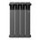 Биметаллический радиатор Royal Thermo Revolution Bimetall 500 2.0/Noir Sable, 4 секции фото2