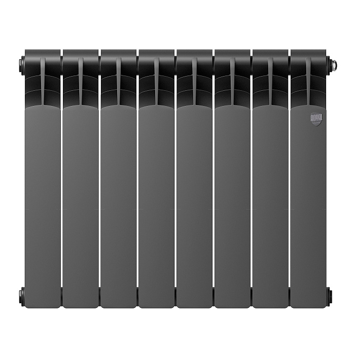 Биметаллический радиатор Royal Thermo Revolution Bimetall 500 2.0/Noir Sable, 10 секций фото2