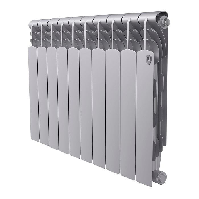 Биметаллический радиатор Royal Thermo Revolution Bimetall 500 2.0/Silver Satin, 10 секций фото1