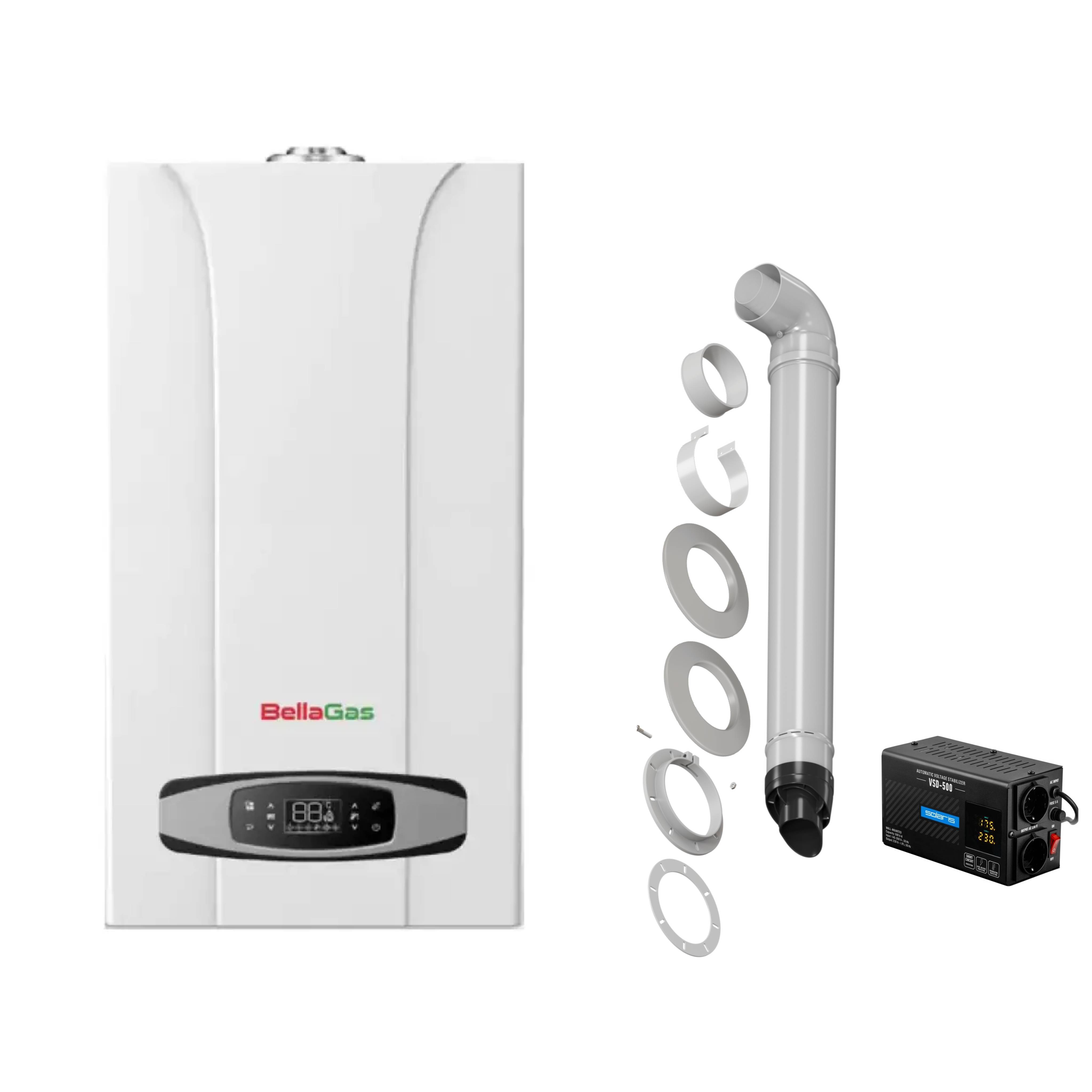 Газовый котел BellaGas Premium 28 Wi-Fi (полный комплект) фото1