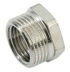 Футорка НР 1" х 1/2" ВР латунная никелированная General Fitings арт. 260044N100400H