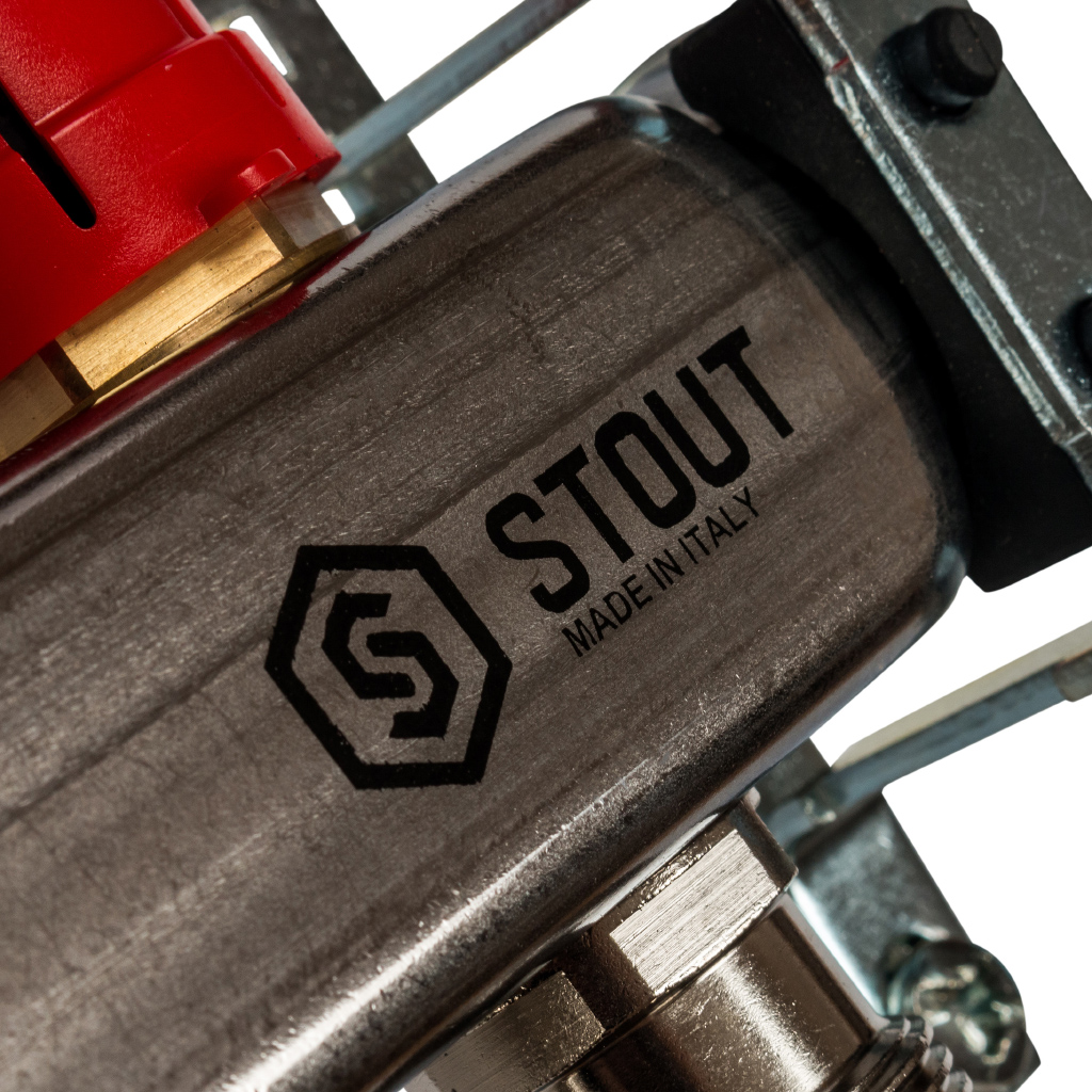 Коллектор из нержавеющей стали без расходомеров STOUT 4 выхода (SMS 0922 000004) фото5