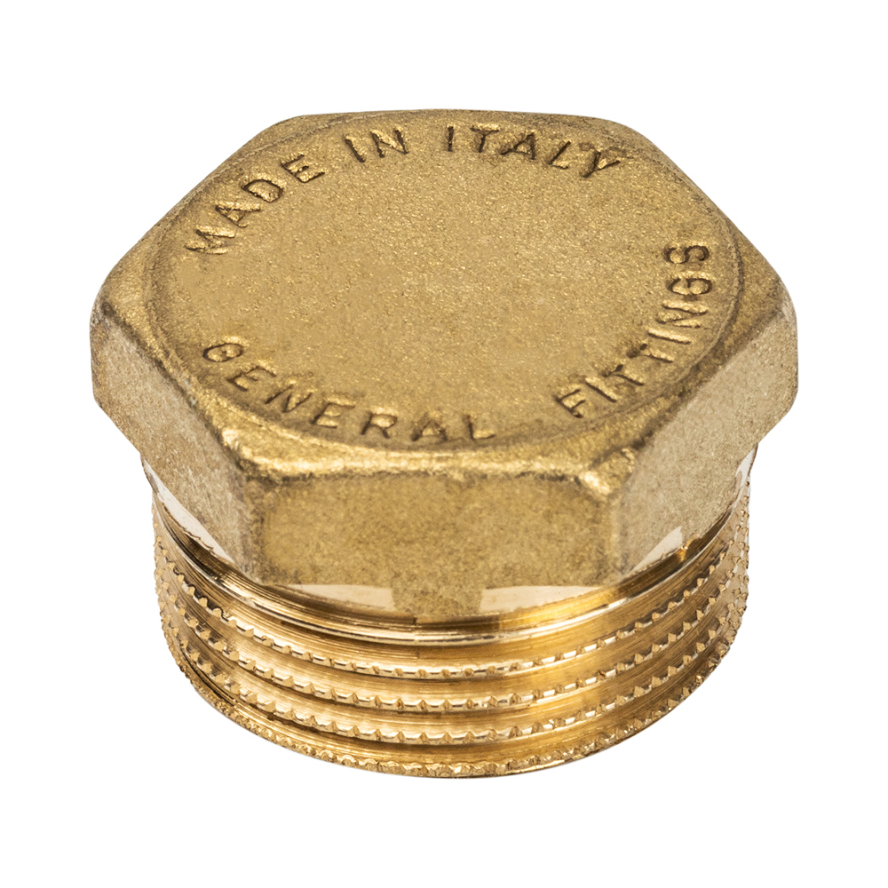 Заглушка латунная НР 1/4" General Fittings арт.260040H020000H фото1