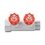 Коллектор регулирующий с вентилями и цангами VIEIR 3/4″x16 VR502 (ЕК) 2 выхода фото5