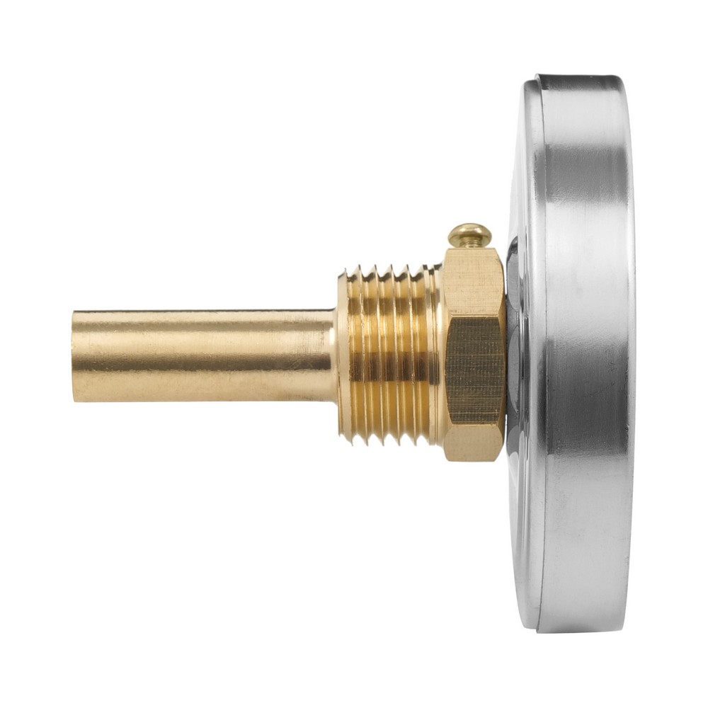 Термометр биметаллический d 63мм, с погружной гильзой 1/2″ / 0-120℃ VIEIR (YL18) фото4