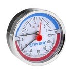 Термоманометр аксиальный 0-6 BAR VIEIR 1/4" (YF6)