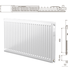 Стальной радиатор Prado Universal Тип 11 500 мм
