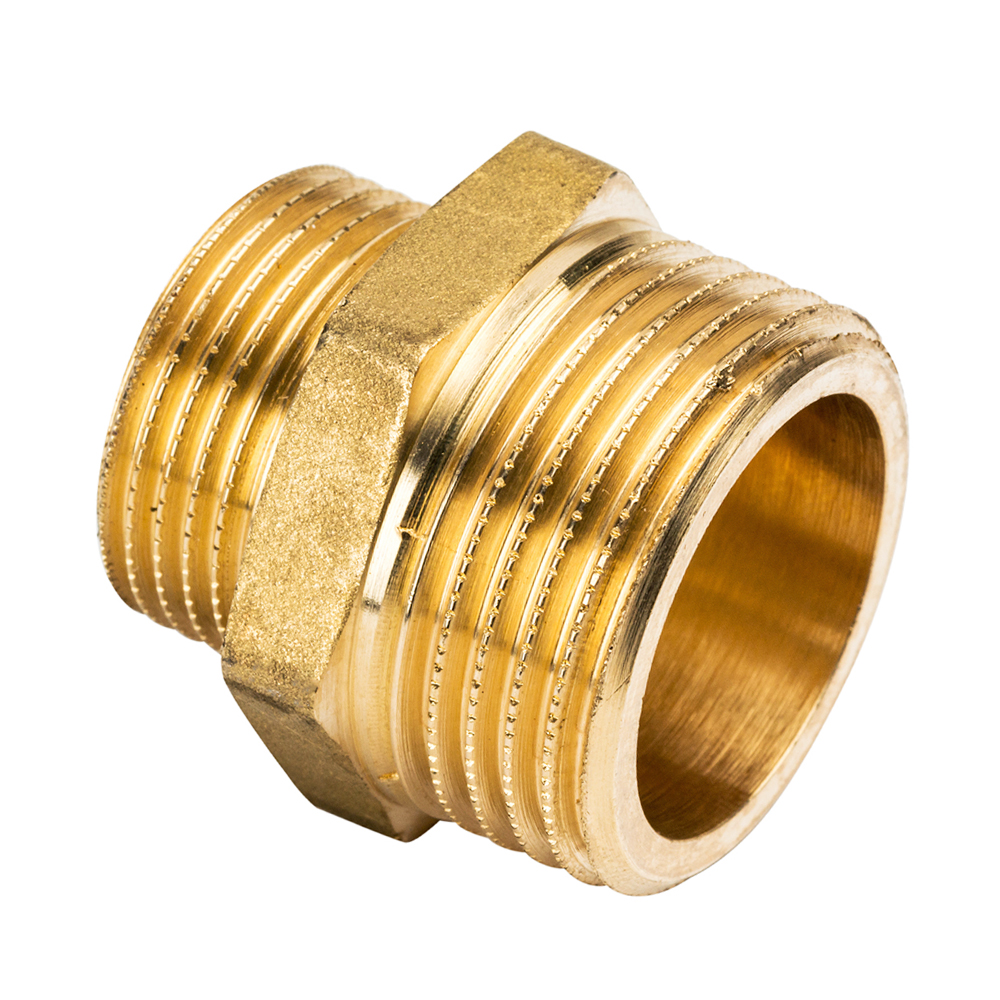 Ниппель переходной латунный 1" х 1/2" General Fittings арт. 260003H100400H фото1