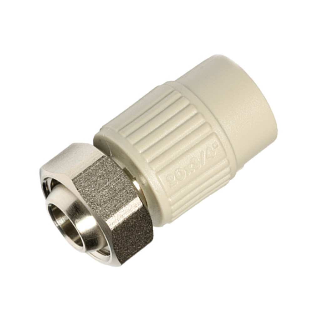 Евроконус с накидной гайкой Wavin EKOPLASTIK ПП 20х3/4" фото1