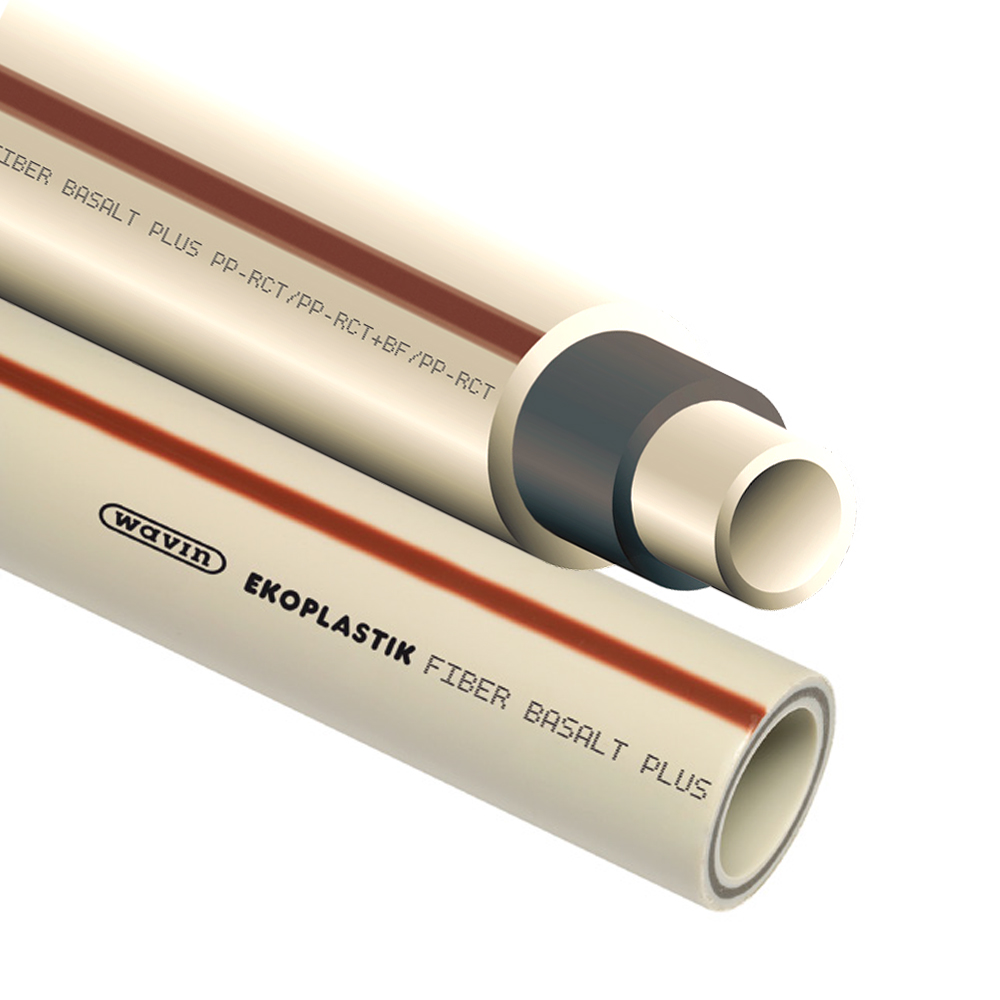 Труба армированная Wavin FIBER BASALT PLUS ПП 40 х 5.5 мм Чехия арт. STRFB040TRCT фото1