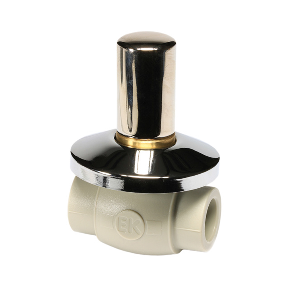 Кран шаровый под штукатурку Wavin EKOPLASTIK ПП 25 LUX фото1