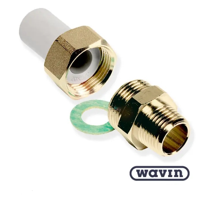 Разборное соединение Wavin EKOPLASTIK ПП 32х1"нар. фото1