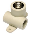 Тройник с креплением Wavin EKOPLASTIK ПП 20х1/2